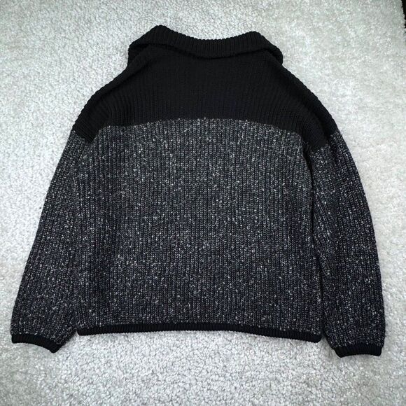 Varley Willard Half Zip Knit Colorblock Pullover Black - Picture 10 of 10